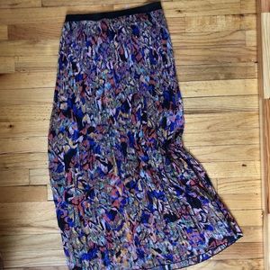 (SOLD) Pink Floral Midi Skirt